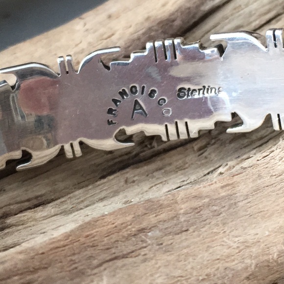 Sold Vintage Navajo A. Francisco Multi Stone Bracelet - Picture 11 of 15